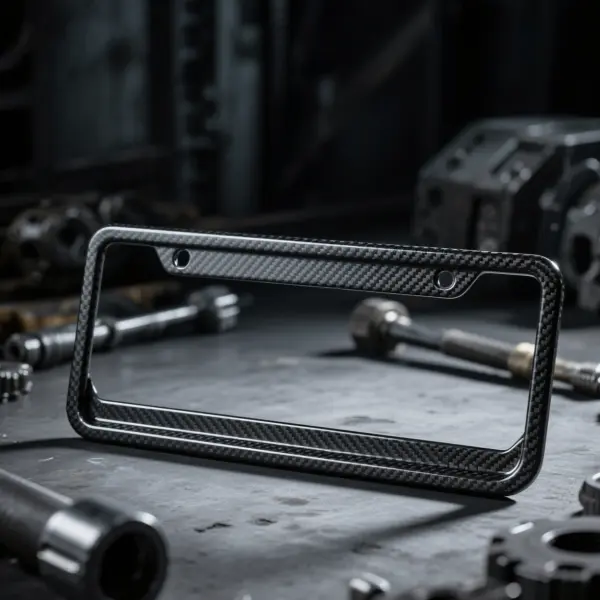Upgrade your ride with our Carbon fiber license plate holder—a sleek Automotive carbon fiber accessory that combines style and strength. This carbon fiber license plate frame is not just a Durable license plate holder, but also a Lightweight carbon plate frame, perfect for any vehicle. Elevate your look with this premium Automotive carbon fiber accessory today!